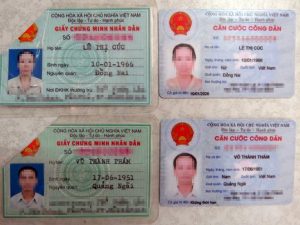 Các trường hợp được đổi CMND