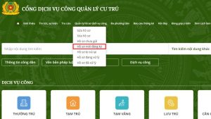 Cách đăng ký tạm trú online